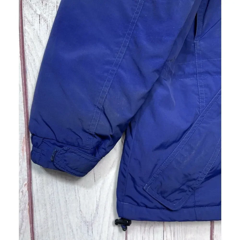 LL Bean Women’s Blue Parka Cost Jacket Hooded Thinsulate Ultra Size Med Petite